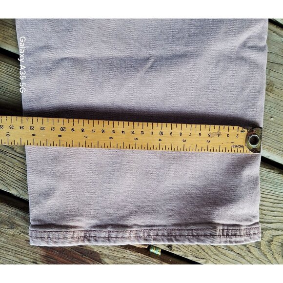 American Eagle Women's Light Pink High-Waisted Straight-Leg Jeans Size 6 Preppy - Picture 13 of 16